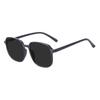 Stylish Men Women Square Oversized Polarized Sunglasses Transparent TR90 Light Plastic Sun Shades Sunglasses Lenses Myopia Lens