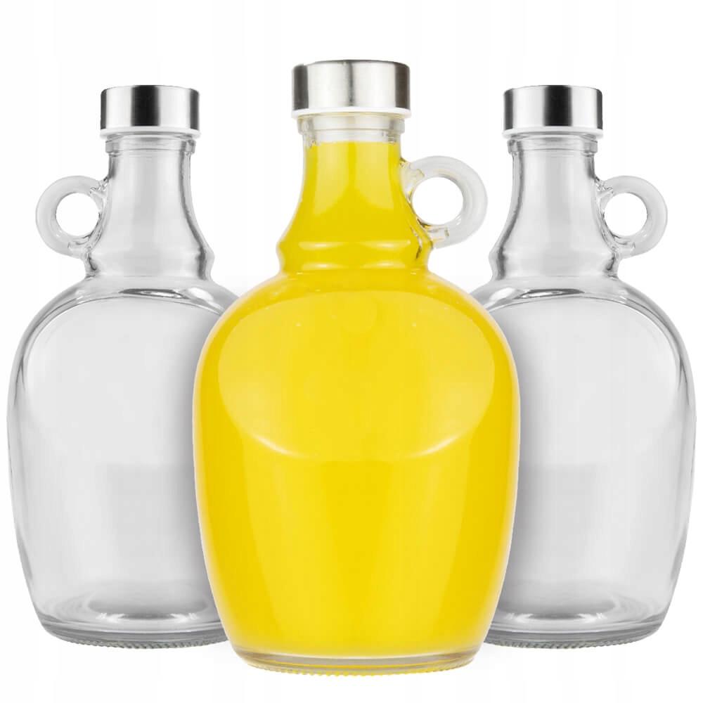 12X Glazen Fles Galon Met Handvat 1,5L Voor Wijn Likeuren Sap Cadeau