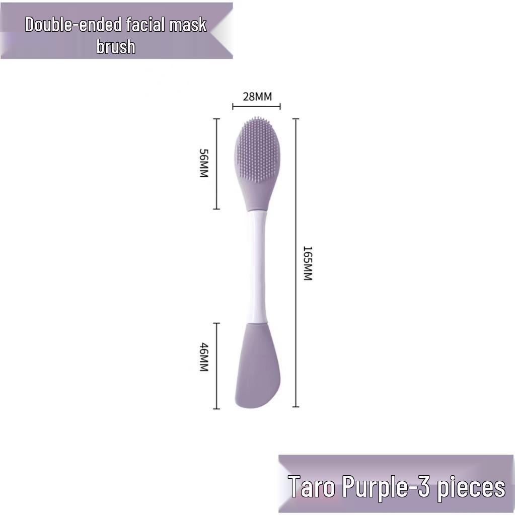 

Двусторонняя силиконовая щетка для лица: Идеально для нанесения маски и массажа лица