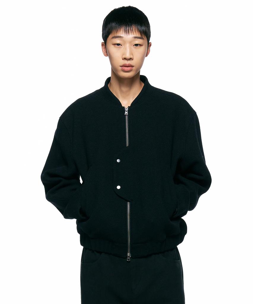 Insilence Uncover Virgin Wool Blouson Black