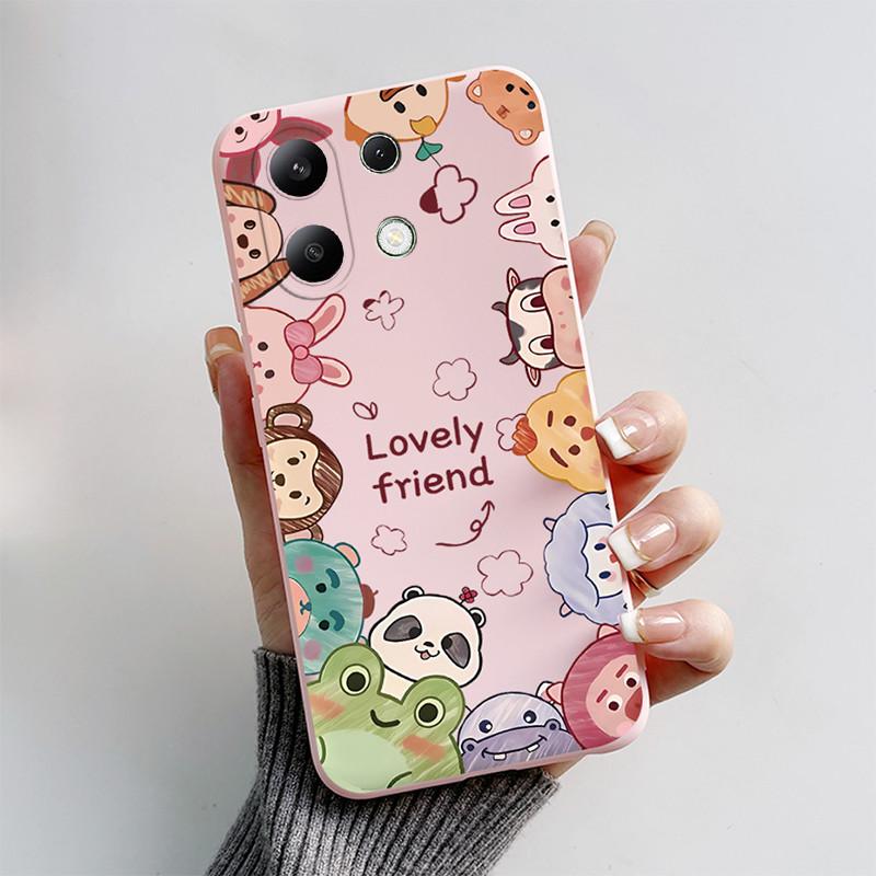 

For Redmi Note 13 Pro 4G 5G Phone Case Cute Cartoon Cat Fox Soft Silicone Back Cover For Xiaomi Redmi Note13 13Pro Fundas Redmi Note 13Pro(4G)