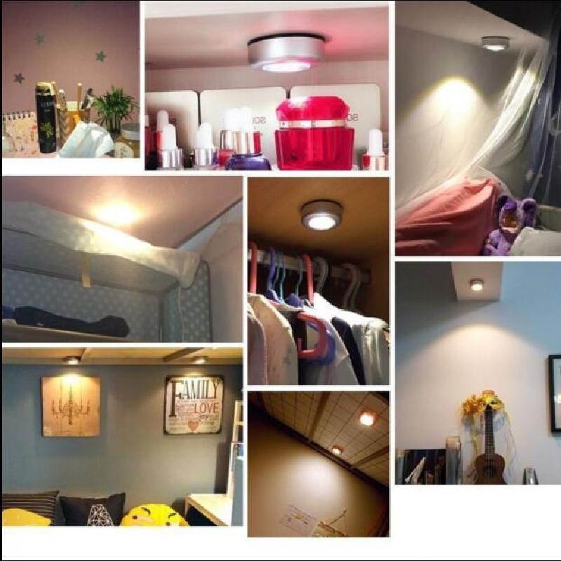 Closet Wireless Led Night Lamp Battery Powered Wardrobe Cupboard Supplies Lamp
