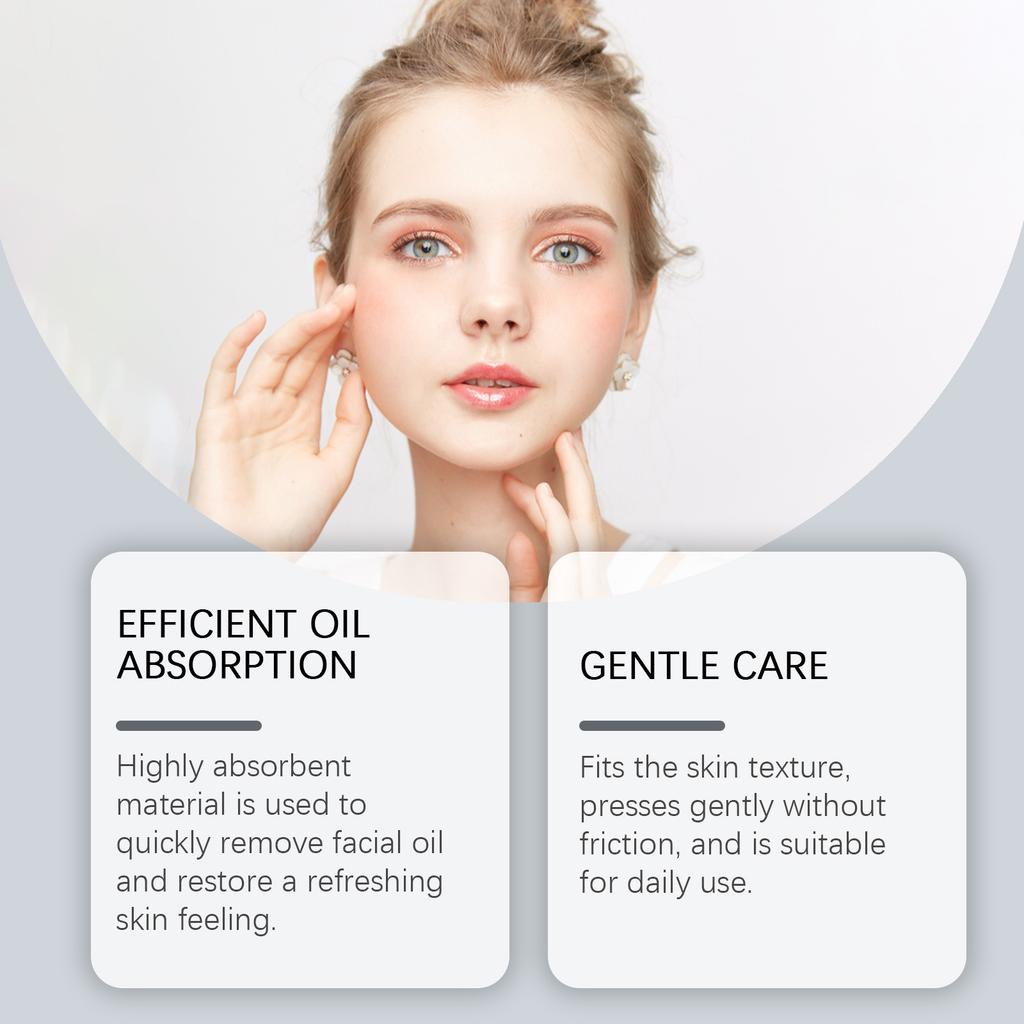 Ölabsorbierendes Papier absorbiert überschüssiges Öl im Gesicht, reduziert Fettigkeit und sorgt für einen erfrischten Teint, um Ihnen zu helfen, ein angenehmes Gefühl zu bewahren.