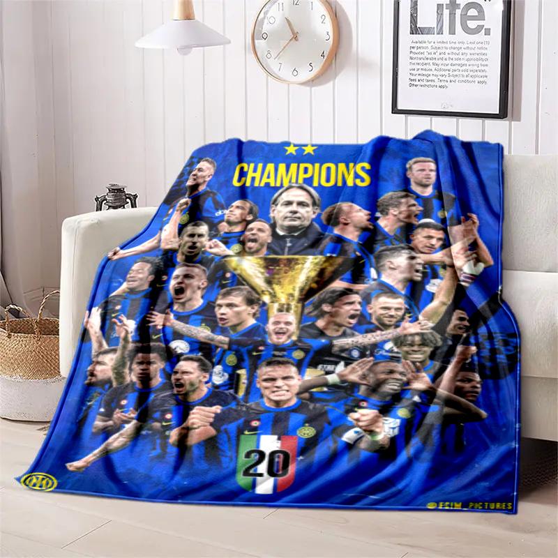 Famous F.C. Internazionale Milano football player Lautaro Martínez blanket Soft four season home bed office travel outdoor warm blanket L12