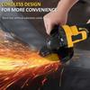Angle Grinder Tool Cordless Angle Grinder 18V 10000RPM Powerful Brushless Motor Battery Grinder Tool for Cutting Polishing with Auxiliary Handle