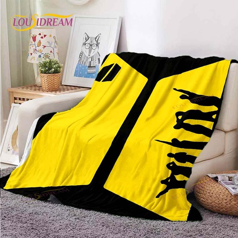 Kpop Bangtan Boys BTS Blanket Couch Quilt Cover Travel Bedding Outlet Throw Blanket Flannel Blanket Bedspread Picnic Blanket