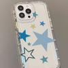 Tide brand blue star is suitable for iPhone17 airbag mobile phone case 16Pro niche x Apple 14 all-inclusive 15/13