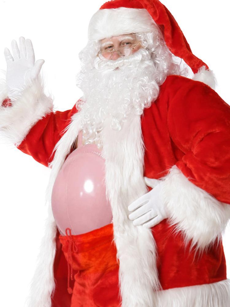 Christmas PVC Inflatable Santa Claus Fake Belly Cosplay Role-play Party Prop April Fool's Day Spoof Pregnant Women Fake Belly