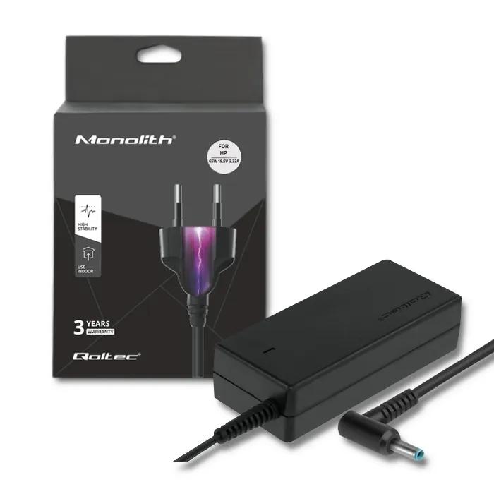 Zasilacz sieciowy Qoltec do HP/Compaq 19,5V | 3,33A | 4,5*3,0+pin