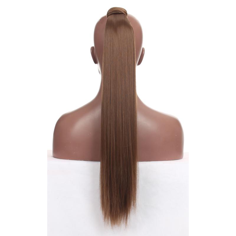 

Длинные прямые хвостики на клипсе в хвосте на шнурке синтетические накладные волосы с конским хвостом 26inches