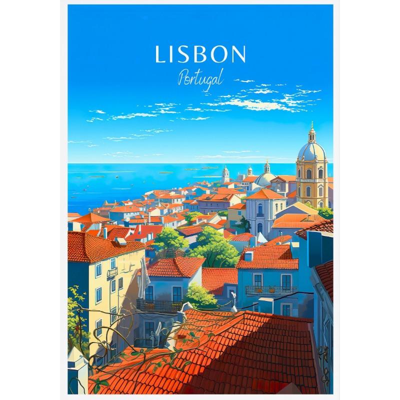 

Дания Португалия Голландия Туристический плакат Копенгаген Мадейра Порту Холст Картина Настенное искусство Картина для гостиной Домашний декор 21cm×30cm NoFrame