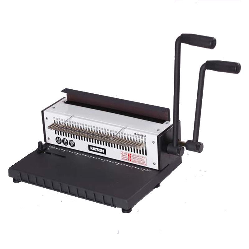 Leisheng A4 Double Wire Binding Machine TD-1500B34 for Calendars and Round Hole Punching