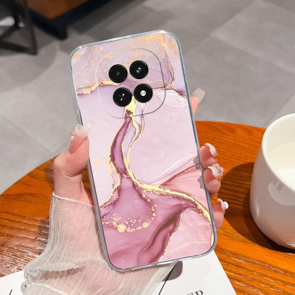 Housing For Oppo Narzo N61 Note 60 A3 A60 A40m V60 F27 Reno12 F Realme 13 12 Clear Cases Fashion Labels Silicone Soft Super Shockproof Bumper For OPPO