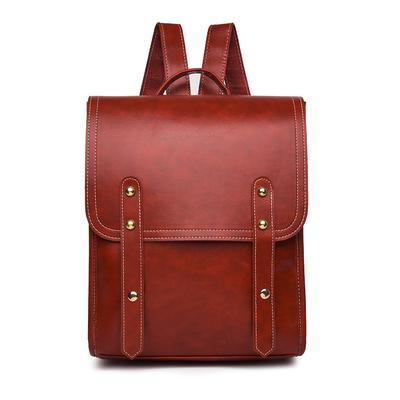 Fashion New Women's Backpack Urban Simple Style Travel Backpack Retro Women's Backpack Three Main Bags