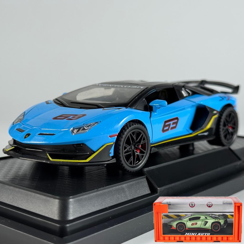 1:32 Aventador SVJ 63 Removable Version Super Sports Car Alloy Diecast Model Car Home Trendy Toys Ornaments Christmas Gifts Kids