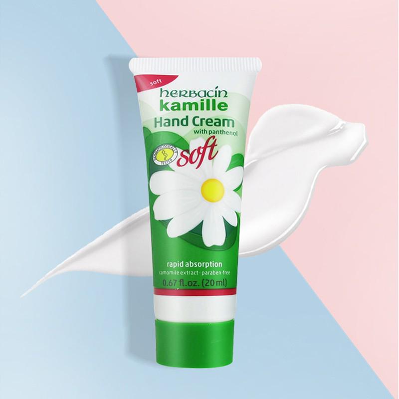 Portable German Chamomile Hand Cream - Travel Size, Refreshing, Non-Greasy, Hydrating & Moisturizing