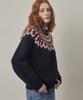 Kwinseulaebis Nordic Jacquard Wool Knit-Pullover