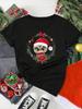 Funny Christmas Animal Owl Penguin Print Women T Shirt Short Sleeve O Neck Women Tshirt Ladies Tee Shirt Top Clothes Camisetas