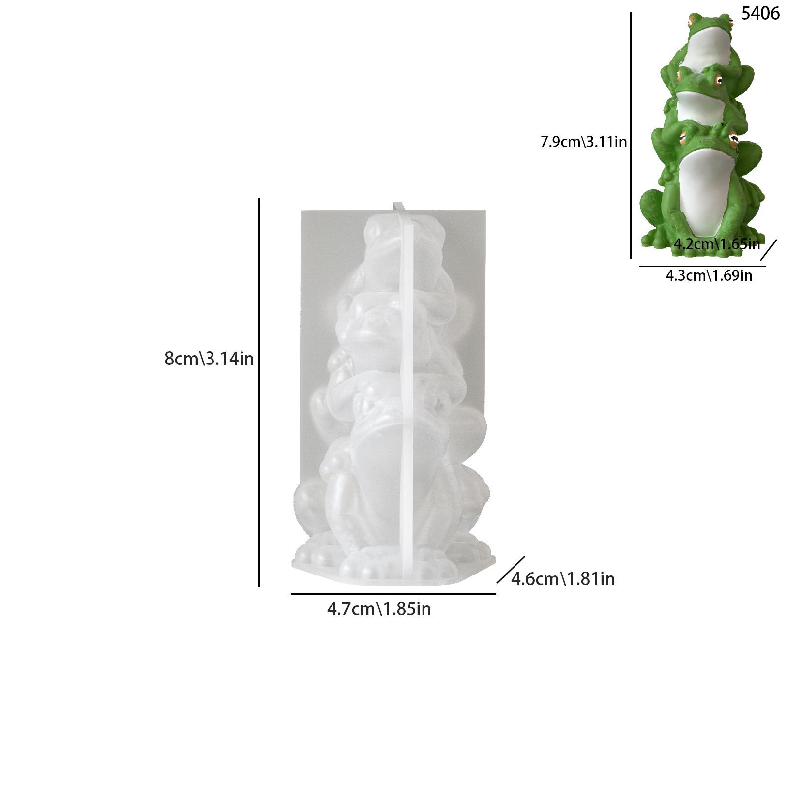Stacked Frog Mold Easter Themed Frog Candle Mold Candle Ornament Mold White For Gift Making Easter Diy Craft