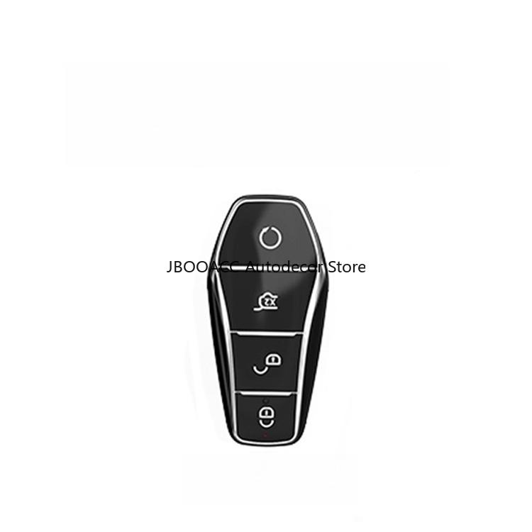 For Byd Song Pro Dmi - Car Key Case Tpu Cover Shell Remote Full Wrap Key Holder Keychain Protector Car Accessories Decor