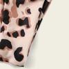 Women Leopard  Print High Waist Two Pieces Bikini Swimwear Swimsuit Beachwear