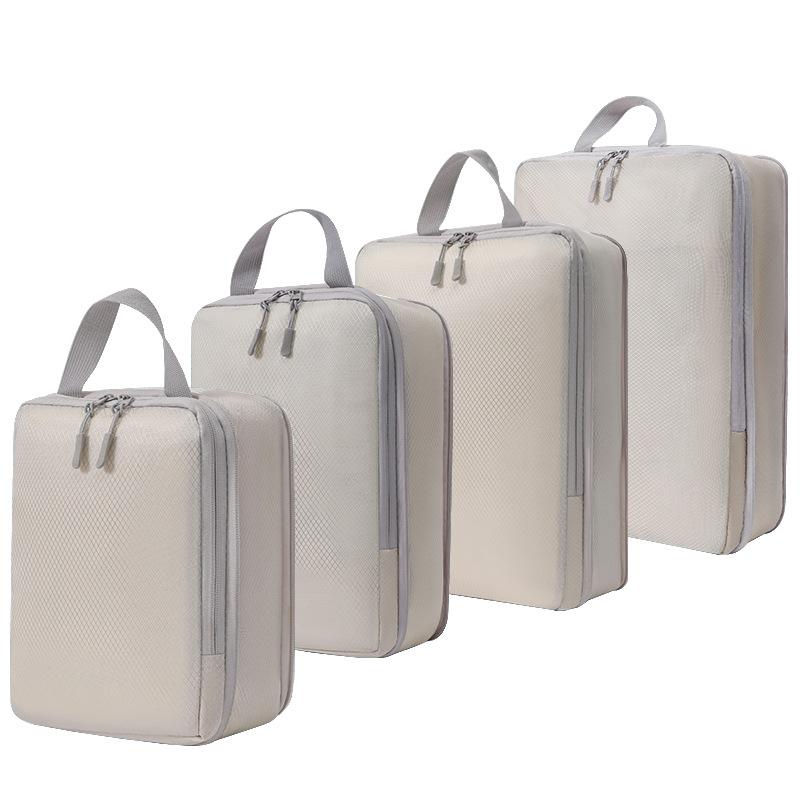 Travel Compression Packing Cubes Suitcase Luggage Organizer Set Zipper Foldable Storage Bag for Clothes Shoes Travel Accessories