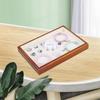 Multi-Grids Earrings Display Tray Velvet Jewelry Box Wooden Holder  Jewelry Storage Box