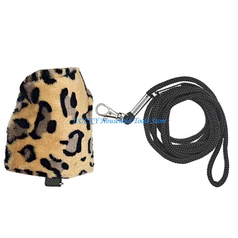 J0MC BeardedDragon Harness and Leash Small Pet Vest Harness Reptiles Warm Clothing