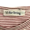 Y's for living 90s made in Japan border Long sleeve Crew neck Cut Women Used