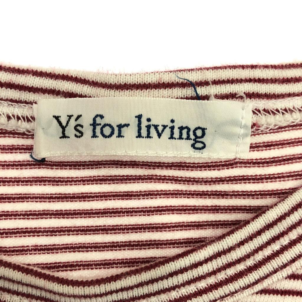 Y's for living 90s made in Japan border Long sleeve Crew neck Cut Women Used