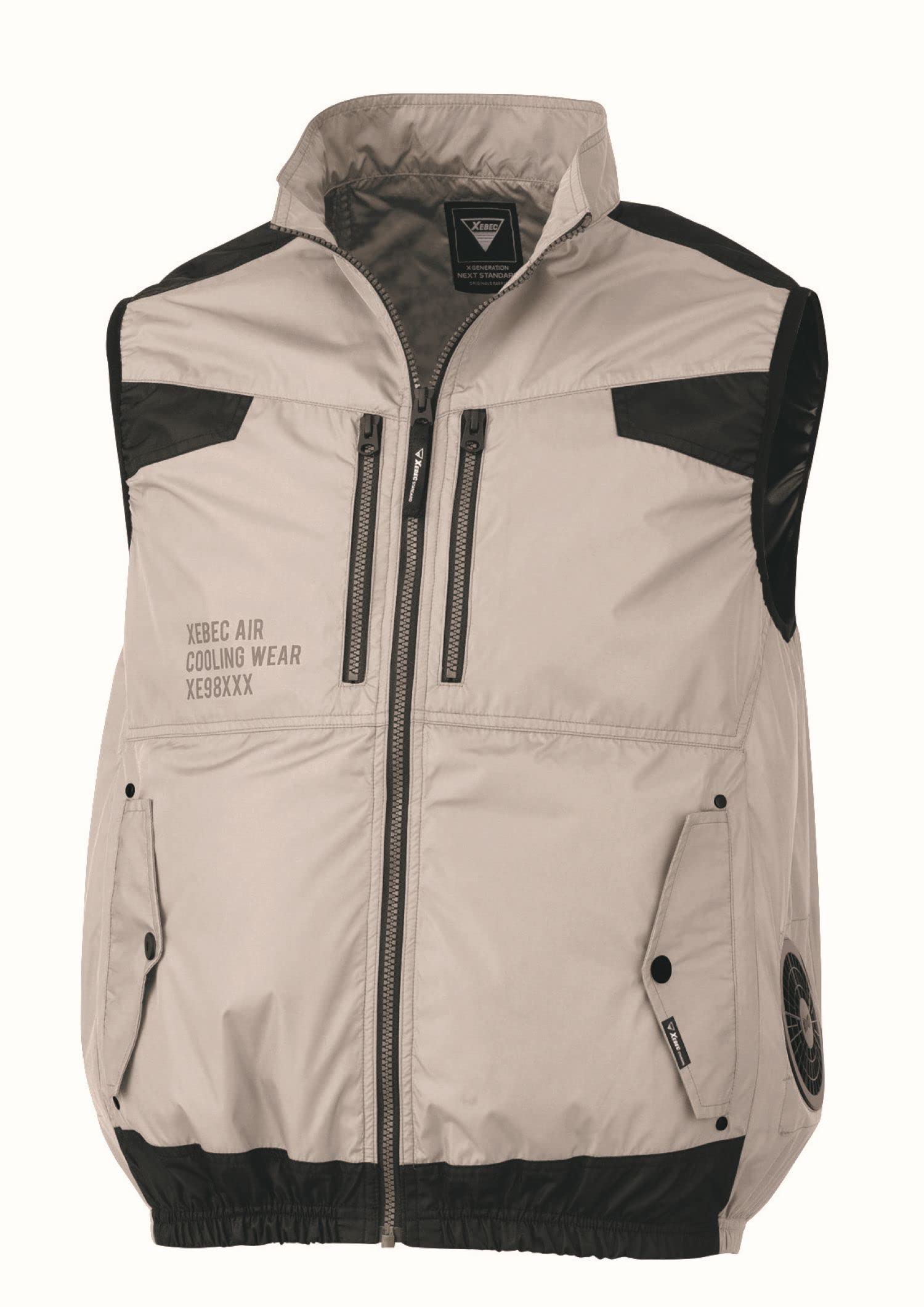 

XEBEC Air-Conditioned Heat-Shielding Vest XE98030-22-LL, Silver Gray