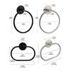 Bathroom Stainless Steel Towel Ring Stylish Design Hanging Hole-Free Adhesive Towel Storage Rack Bathroom Accessories Decoration