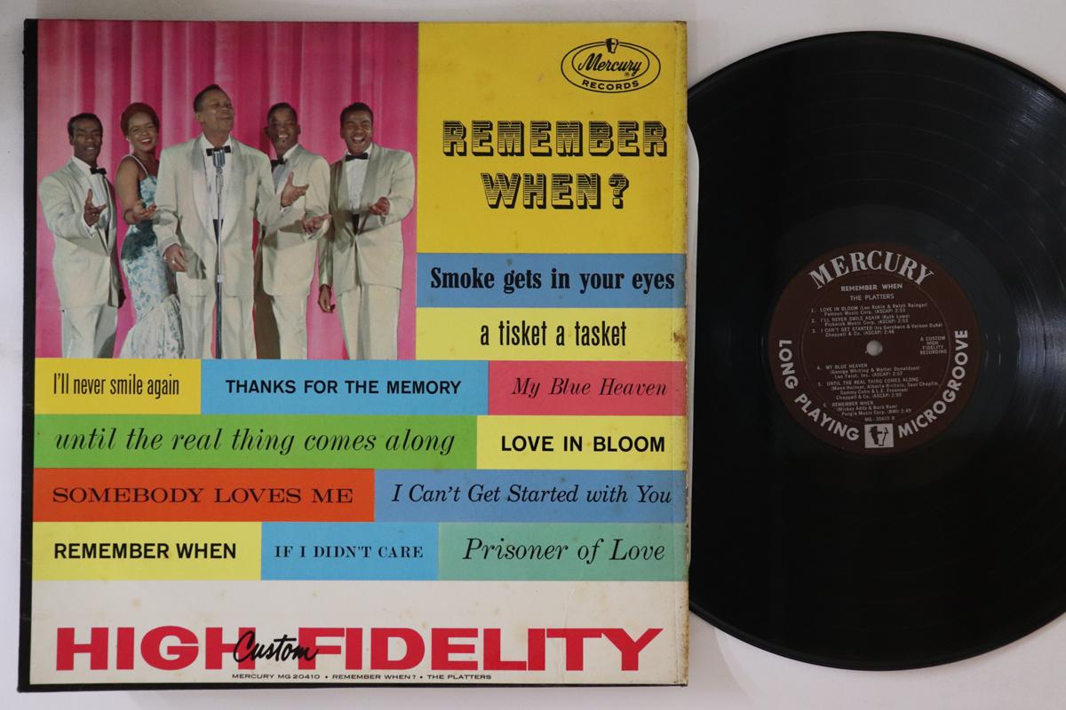 

LP Record PLATTERS - Remember When MG20410 MERCURY US Soul/Funk Used