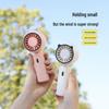 Cat Ear Handheld Spray Humidifier Fan with USB Charging, Three-Speed Settings, and Low Noise