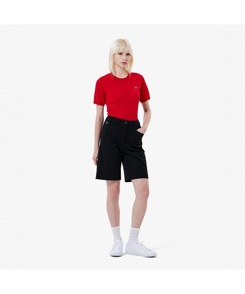 Lacoste Women'S Soft Wool Short Sleeve Sweater Af101E-55N 240