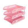 3 Tier Stackable Desk Organizer Paper Letter Tray, Desktop Tidy File Document Rack Storage Accessories for Office