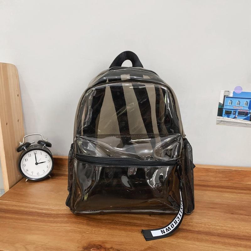Schultasche wasserdicht transparent Gelee Rucksack Damen 1011 neuer Campus große Kapazität Schüler Schultasche personalisiert vielseitiger Rucksack