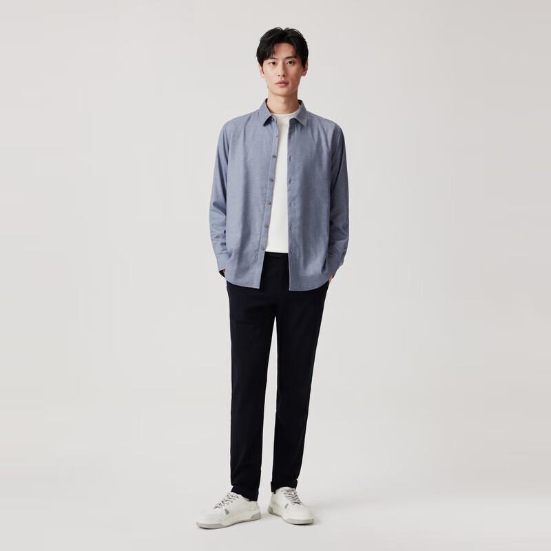 JOEONE Men's Autumn Jacquard Casual Shirt