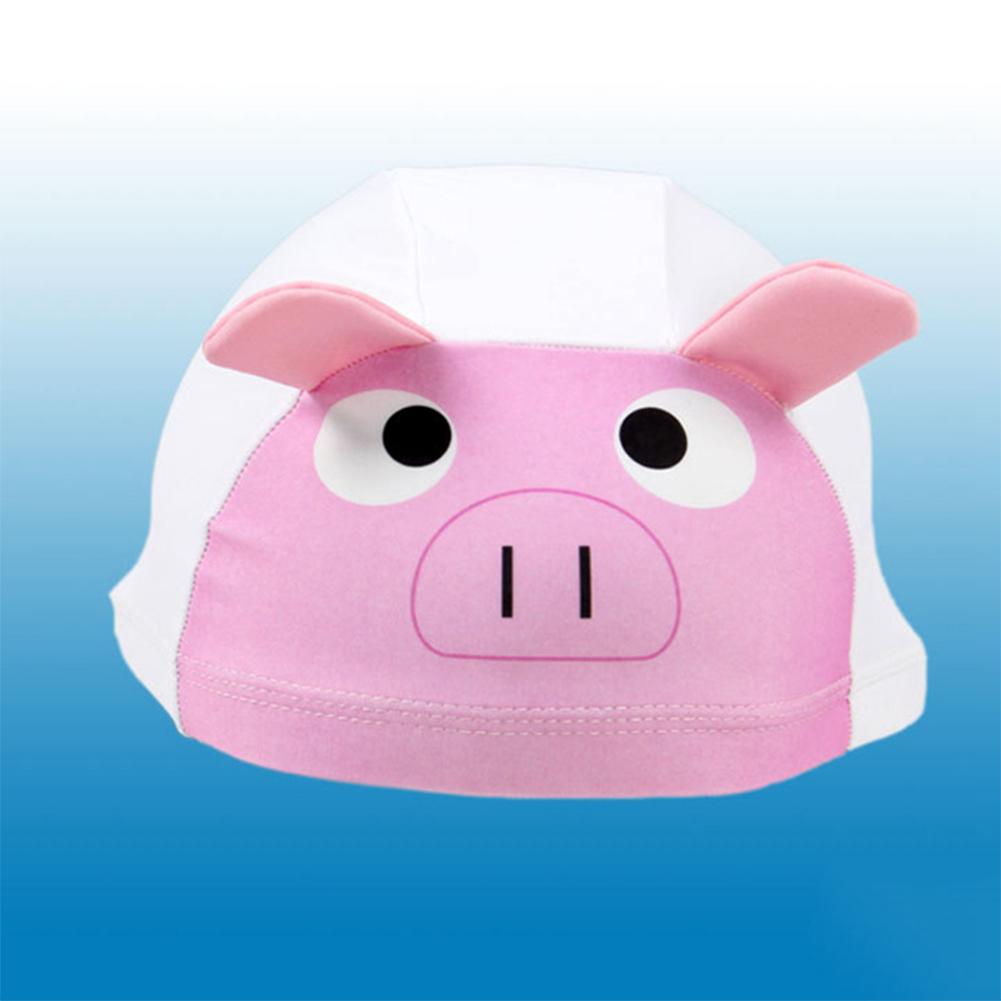 Swimming Caps Cartoon Animal Shape Anti-slip Hat For Children Kids Headwear