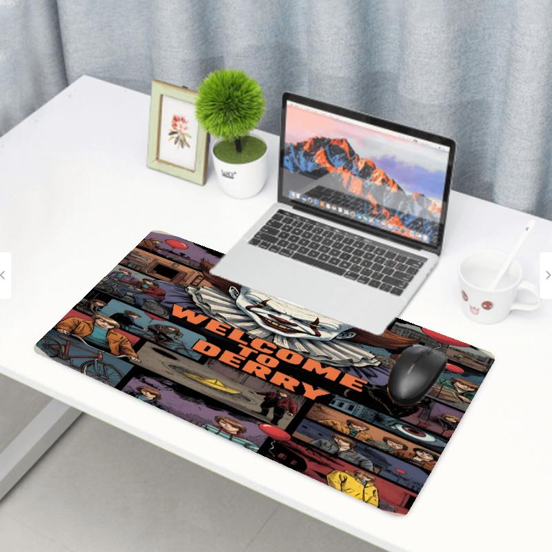 Pennywise Print Mouse Pad, Anti‑Slip Desktop keyboard Mat, for PC Laptop Gaming Working Daily Use, Cool Festival Birthday Gift
