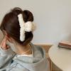Teddy Hair Extra Large Grab Clip Back Head Temperament Shark Clip Internet Celebrity Cute Plush Headgear Hair Grab Hair Accessories