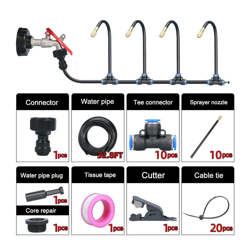 360° Adjustable Drip Irrigation System 5/10/15/20M Garden Watering System Garden Irrigation System Greenhouse Accessories