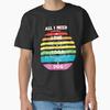 All I Need Is Love And Yoga A Dog Gift For Familly Friends Classic T Shirt Vintage Casual Breathable Slightly Graphic