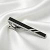 Men's -Tone Electroplated Enamel Tie Clip with Decorative Accents for Formal Wear
