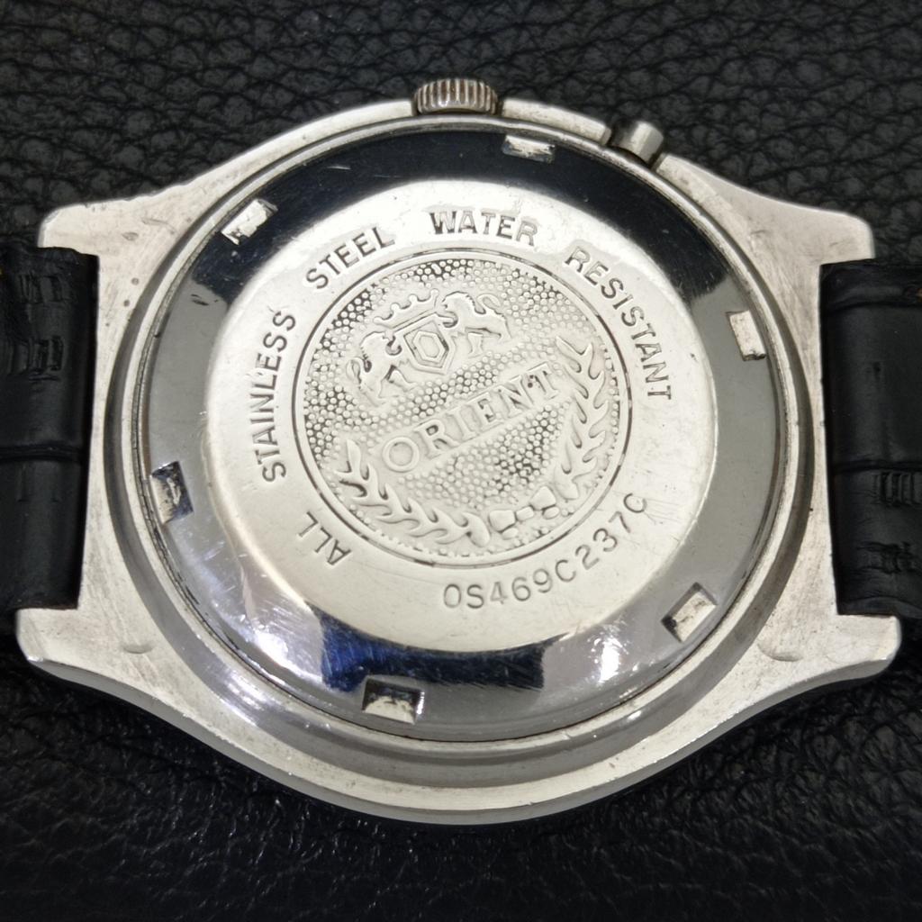 VINTAGE ORIENT AUTOMATIC 46941 JAPAN MENS BLACK COLOR DIAL WATCH a700623-5 R204-a700623