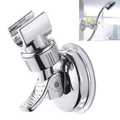Support mural chromé pour pomme de douche, support de combiné, remplacement d'aspiration réglable, accessoires de robinet de salle de bains LM