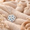 Bola de grossesse pendentif cage trèfle à 4 feuilles boule bleue