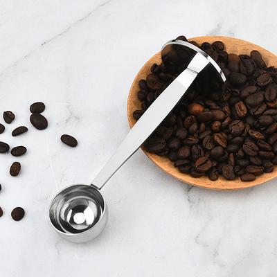 15Ml Stainless Steel Stand Tamper Spoon 2 In 1 Coffee Scoop Portable Coffee Powder Measuring Scoop Kitchen Seasoning Spoon Tool