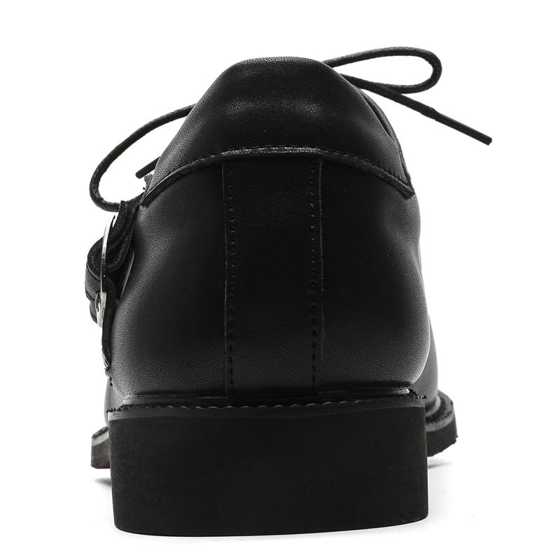 Original Design Spring New British Yuppie Style Daily Banquet Party Dress Black Metal Pointed Leather Shoes For Men's Women's