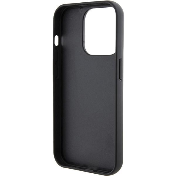 Karl Lagerfeld KLHCP15XGCNPSG iPhone 15 Pro Max 6.7" silver/silver hardcase Fixed Glitter Choupette Logo Metal Pin